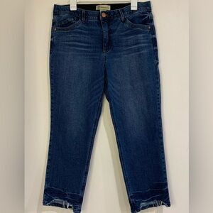 Democracy Ab Technology Hi-Rise Distressed Release Raw Hem Jeans Size 12